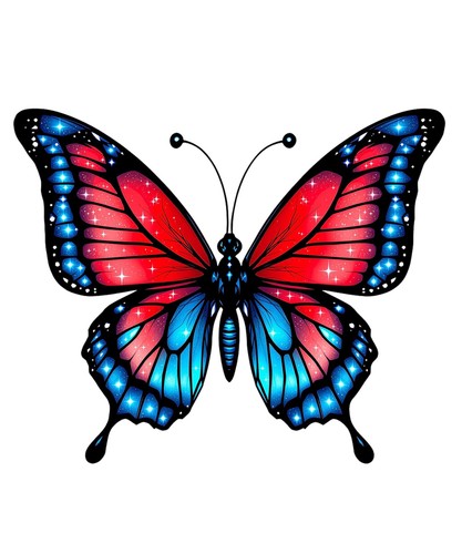 Farfalla colorata x 9 - x,