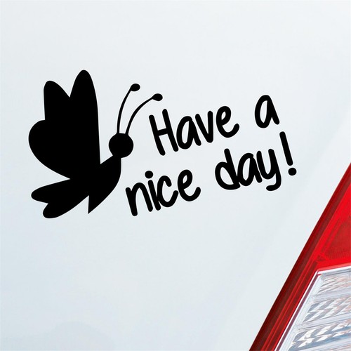 Adesivo auto buona giornata - auto,