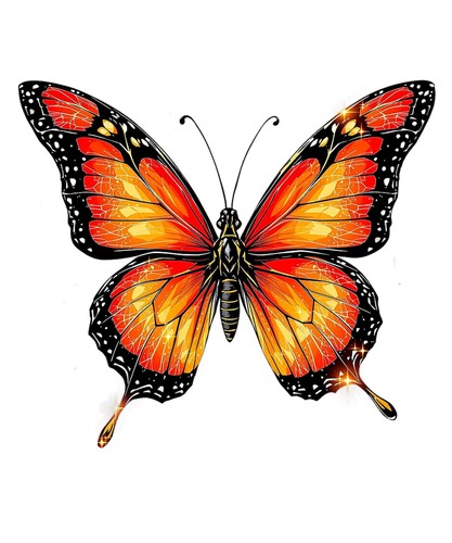 Farfalla colorata x 9 - farfalla,