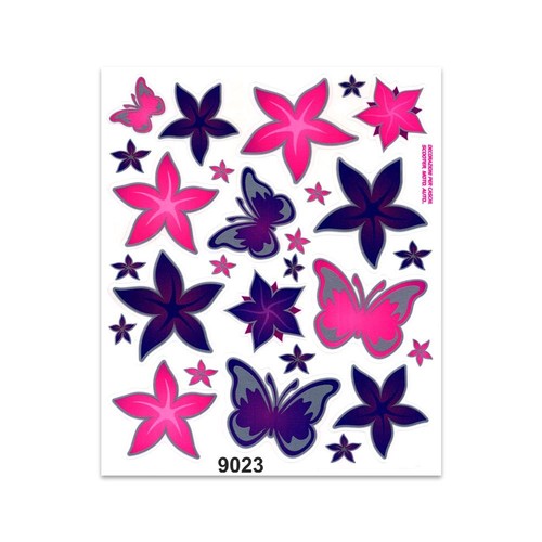 Adesivi fiori farfalle per - fiori,